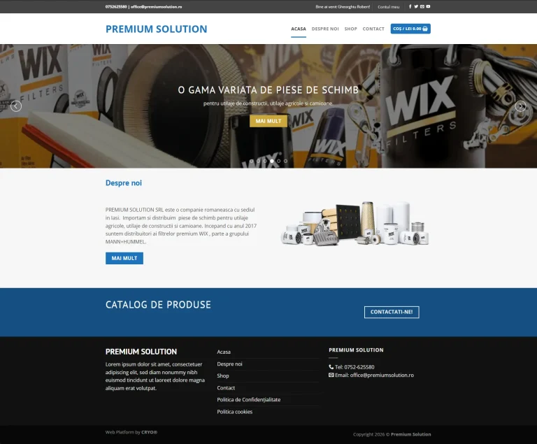Homepage - BEFORE
