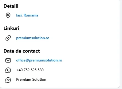Profil Facebook Info - BEFORE