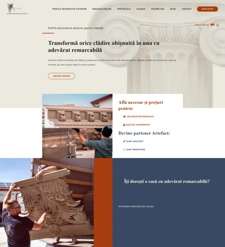 Homepage - BEFORE