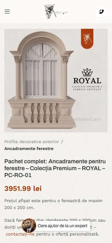 fabrica artefact produs