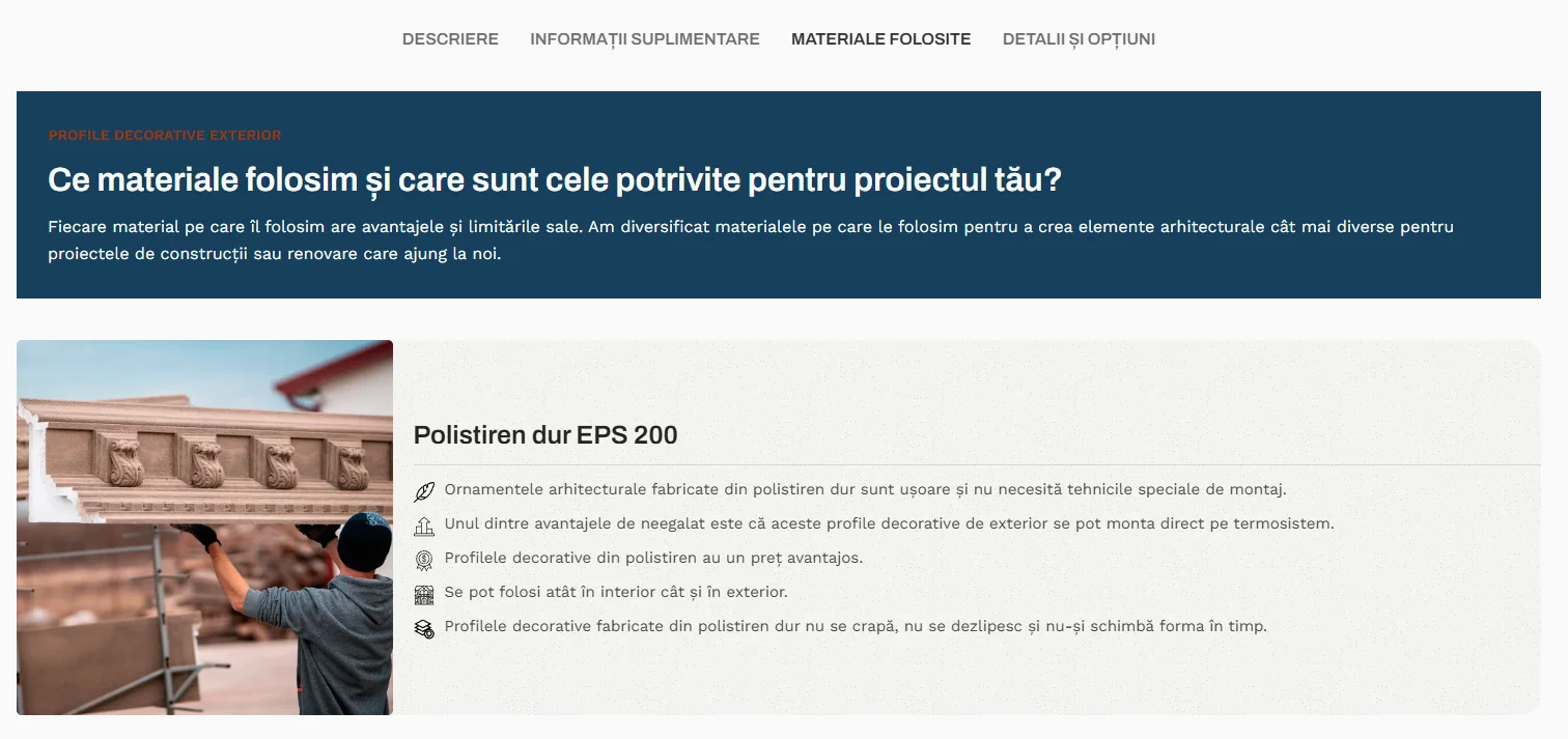 fabrica artefact tab detalii