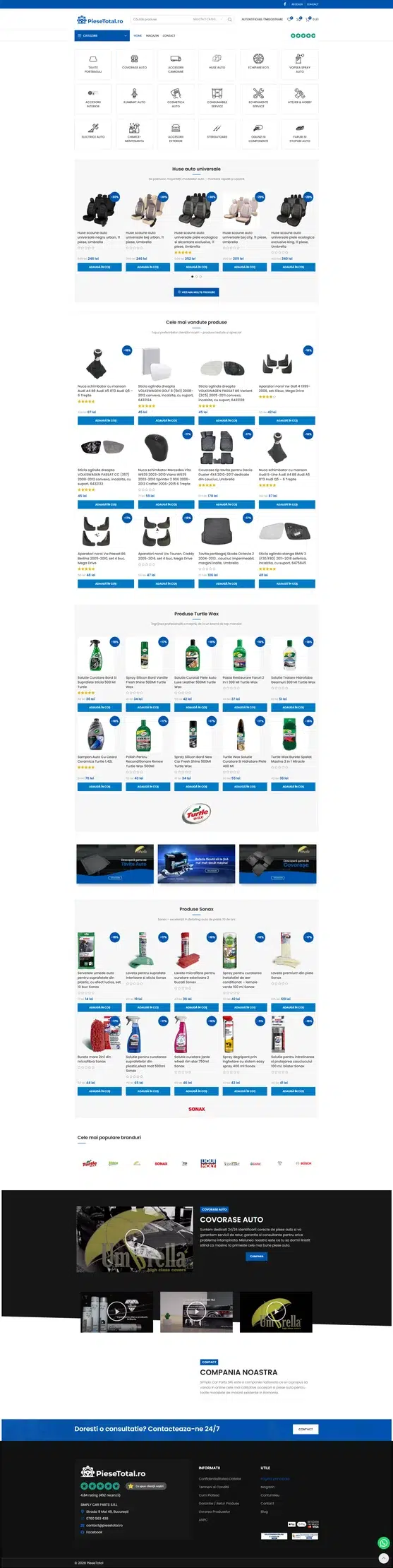 piesetotal homepage desktop