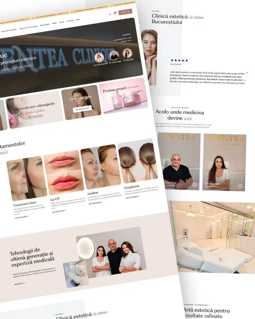 site de prezentare rentea clinique