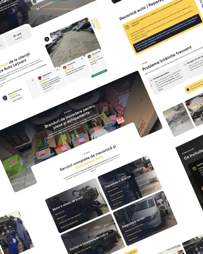site de prezentare service auto letcani