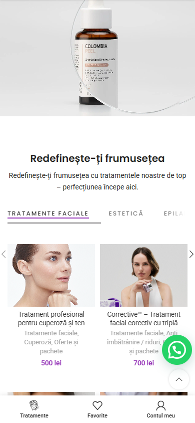 skinexperience homepage mobil 2